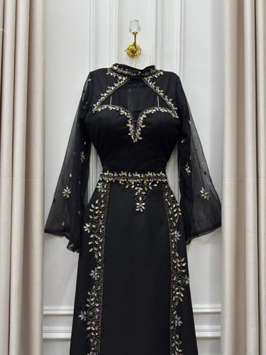 فستان سهره اسود فخم