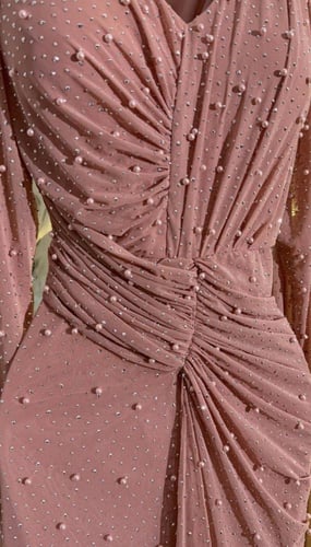 فستان سهره وردي & تيفاني