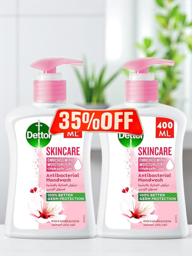 صابون يدين سائل - ديتول Dettol - عبوتين سعة 400مل...