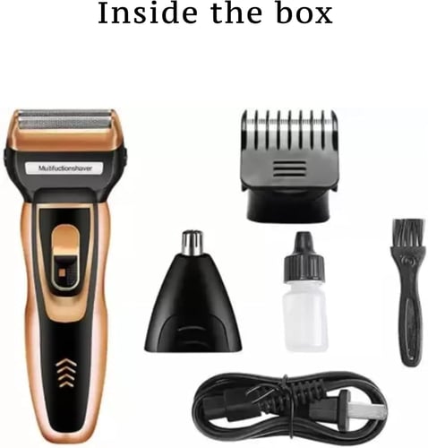 مكينة للقص والتشذيب 3 في 1 طراز YK-6559 أسود/ذهبي