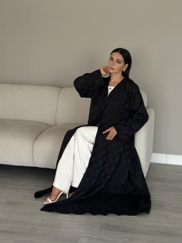 عبايه تفته مربعات L16