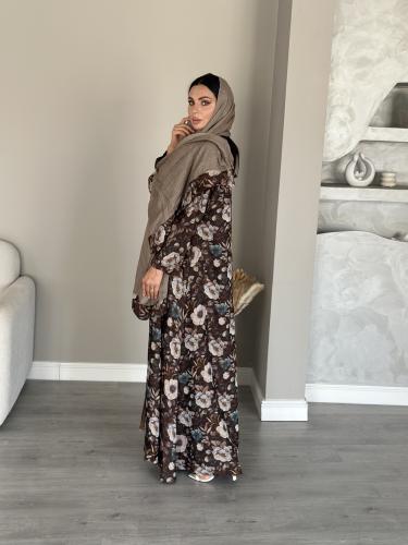 عبايه بني مورده L18