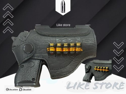 مسدس حديد كامل اسود لماع