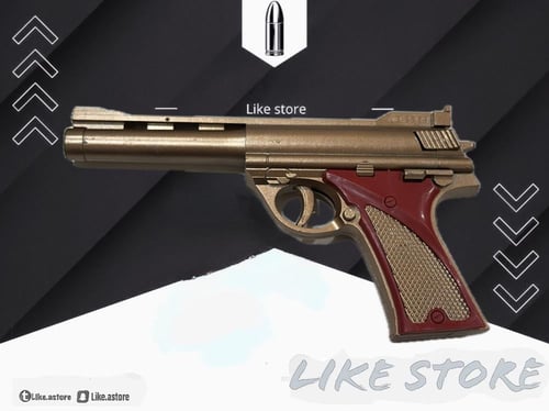 مسدس ذهبي خرز