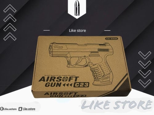 مسدس حديدC23 شبه حقيقي سلفر