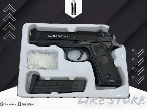 مسدسN92 نص حديد اسود