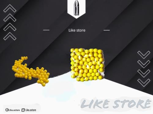 كيس خرز صغير اصفر