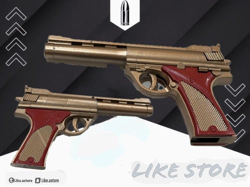 مسدس ذهبي خرز