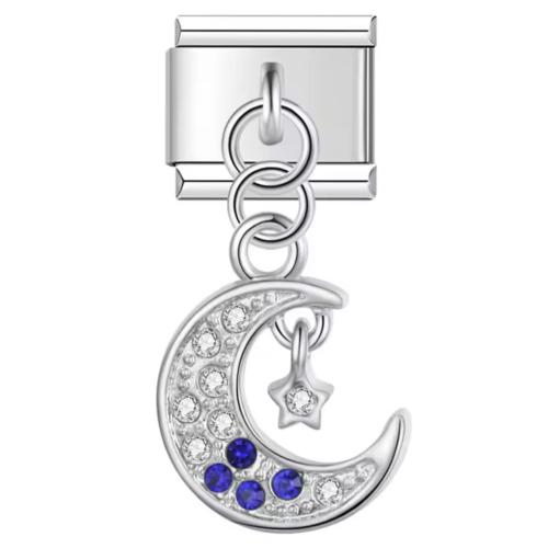 Hanging blue crescent