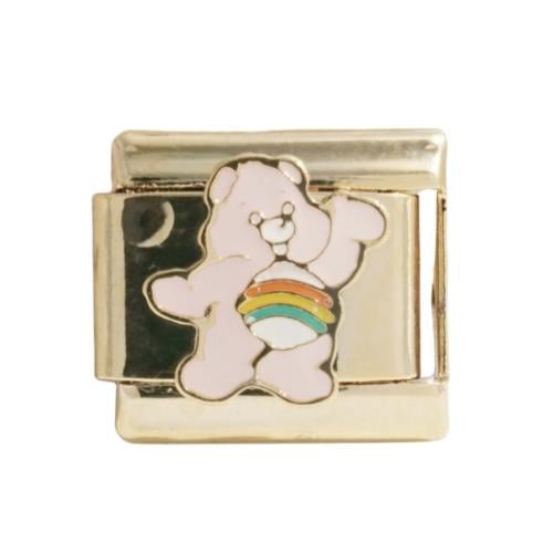 Pink bear gold charm