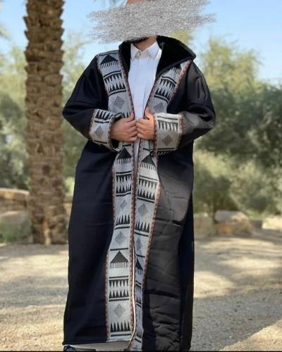 فروه رجاليه جوانب اسود ورصاصي سدو مطرز