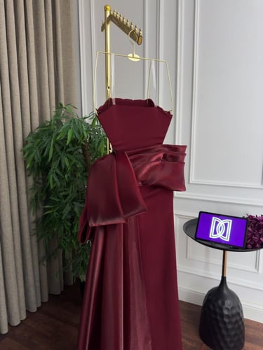 فستان سهره مطرز انيق عودي