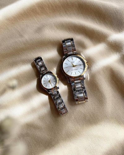 بكج ساعات كاسيو كبلز فضي - ذهبي