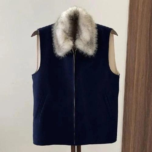 سديري جوخ لون اسود - رصاصي -متجر قمر المملكه