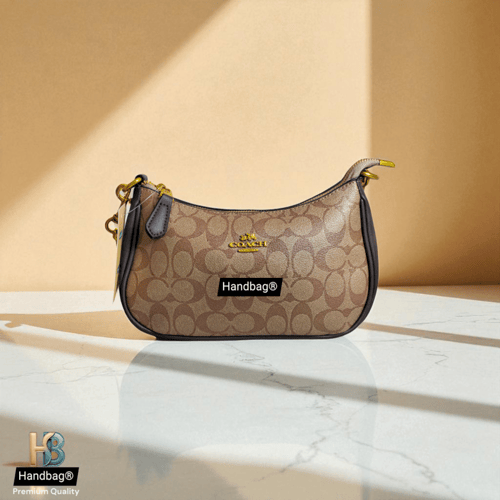 شنطة كوتش كلاسيك بني غامق كانافس