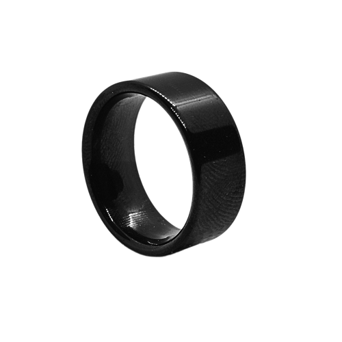 خاتم ستيل مبطن سادهـ # 21