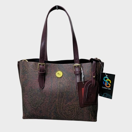 شنطة ايترو - راقية - كبير - لوقو علاق عنابي