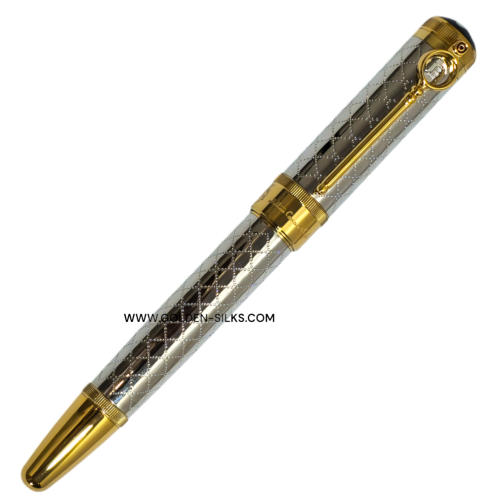 قلم مونت بلانك الكتاب سيلفر قولد2