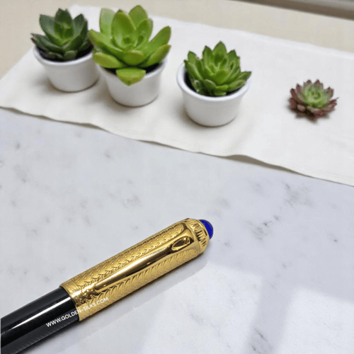 قلم كارتير الباشا نقش اسلامي ذهبي واسود