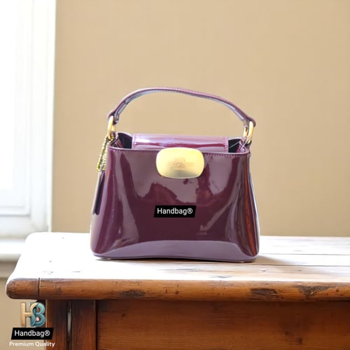 شنطة كوتش Aurora Mini برغندي لماع