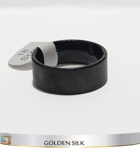 خاتم ستيل مبطن سادهـ # 21