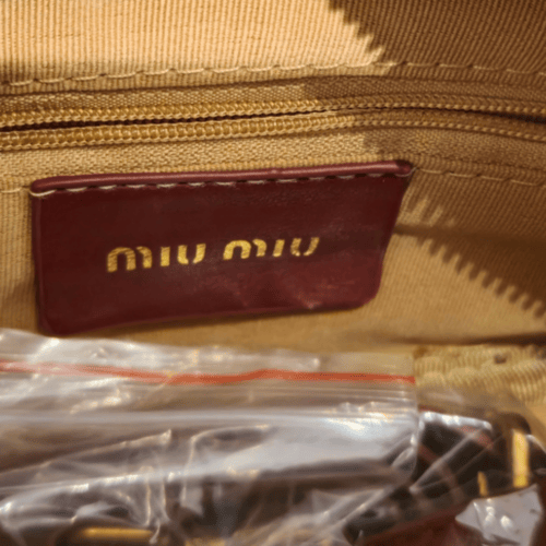 حقيبة ميو عنابي ميني