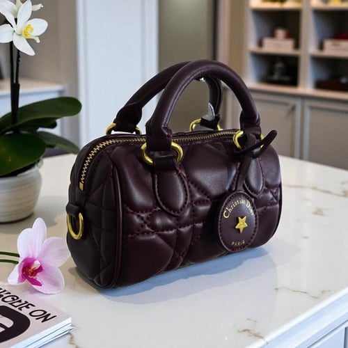 حقيبة ديور ميني عنابي