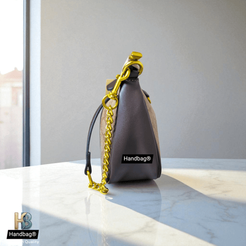 شنطة كوتش كلاسيك بني غامق كانافس