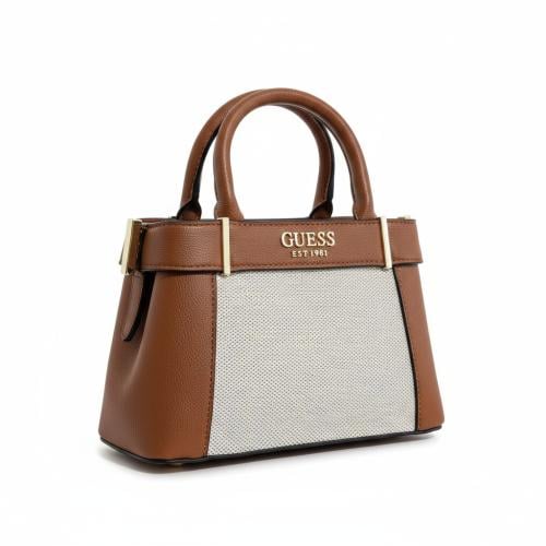 حقيببة قيس قماش بني