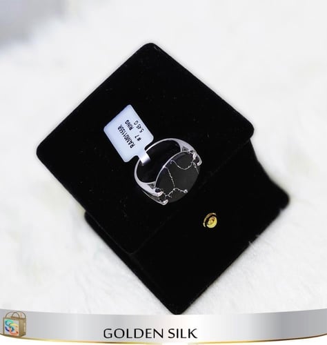 خاتم مخالب فضه (معّرق) مقاس6