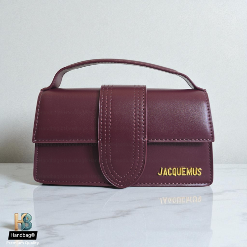 شنطه Jacquemus عنابي مطفي 1