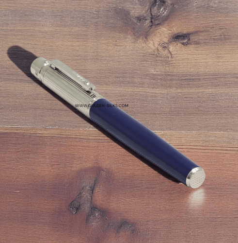 قلم ديبالو كلاسيك مسطر فضي وازرق