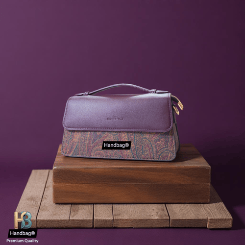 شنطة ايترو STYLISH وسط برغندي