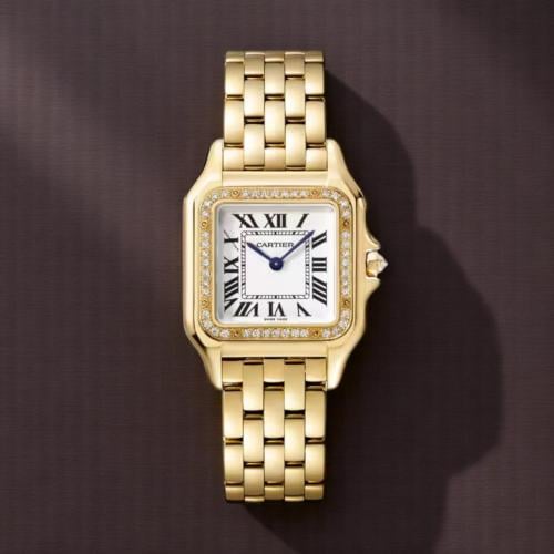 ساعة من مجموعة پانتير دو كارتييه ذهبي