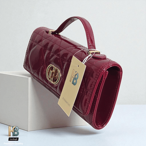 Dior Caro Macrocannage red حقيبة