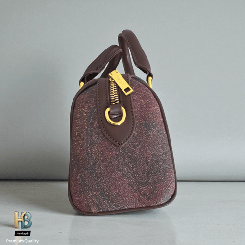 شنطة ايترو ميني جلد بني غامق