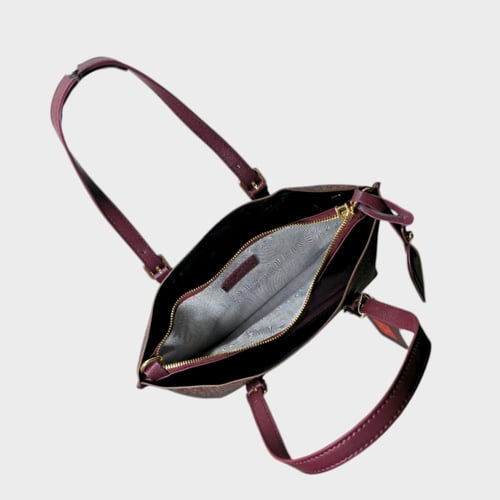 شنطة ايترو - راقية - كبير - لوقو علاق عنابي