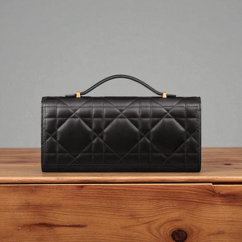 Dior Miss Caro Top Handle Pouch Macrocannage Lambs...