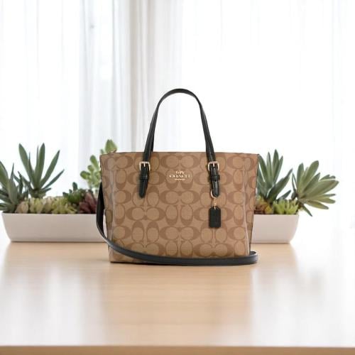 Mollie Tote Bag In Signature S1 BROWN