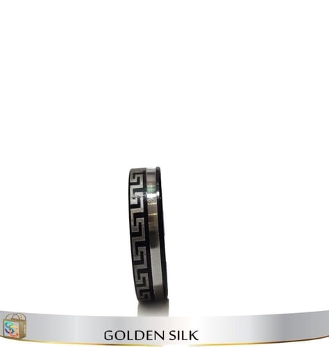 خاتم ستيل مبطن مزخرف # 21