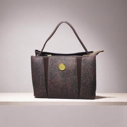 شنطة ايترو - راقية - وسط- لوقو علاق بني غامق