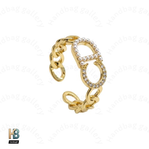 خاتم ديور ذهبي مزخرف فري سايز