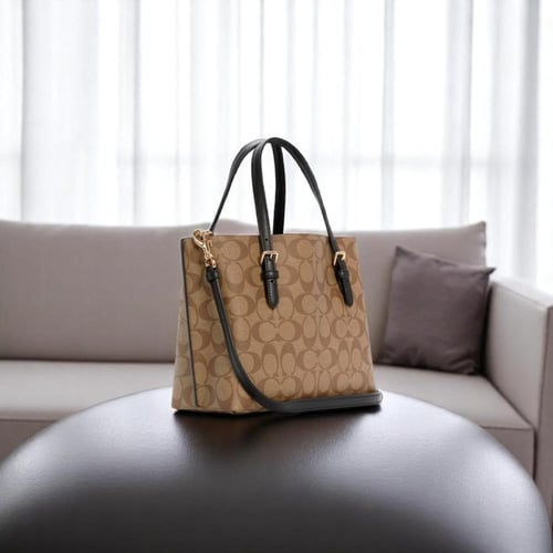 Mollie Tote Bag In Signature S1 BROWN