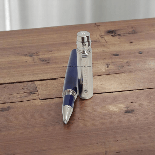 قلم ديبالو كلاسيك مسطر فضي وازرق