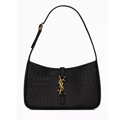شنطة كتف Saint Laurent جلد أسود
