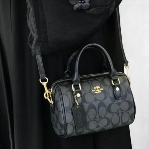 rawan mini bag اسود ورصاصي