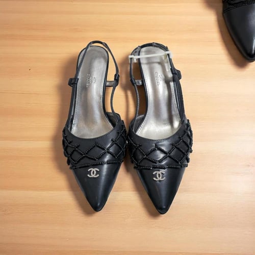 كعب شانيل M1 black مقاس 37