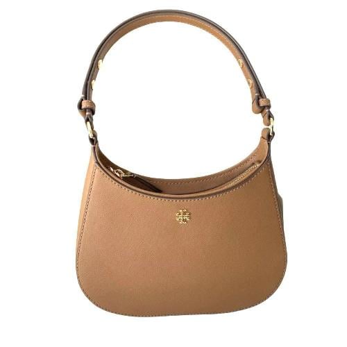 Tory Burch Emerson Saffiano Leather بيج غامق