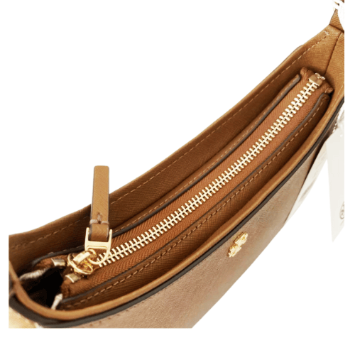 Tory Burch Emerson Saffiano Leather بني