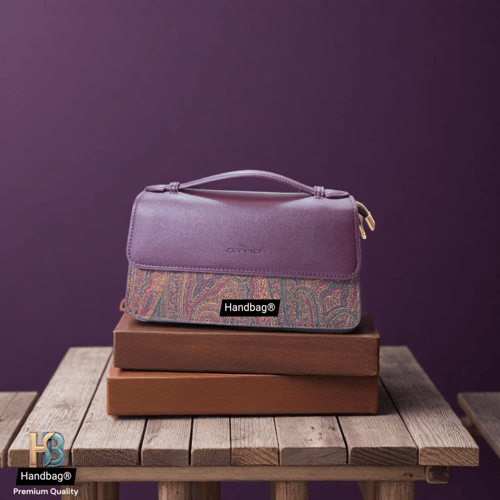 شنطة ايترو STYLISH وسط برغندي